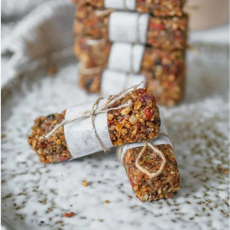 Healthy homemade muesli bars made with oats, seeds, nuts and dried fruit, perfect as a snack or breakfast bar.
